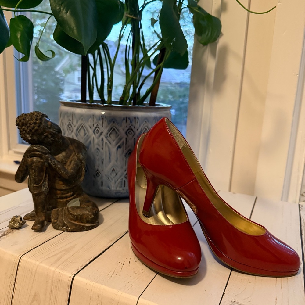 Kelly & Katie | Vibrant‎ Glossy Red 3" Heels